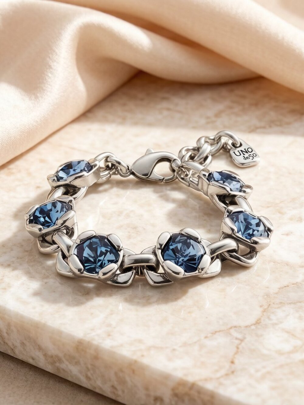 UNO de 50 exquisite blue gemstone women's bracelet